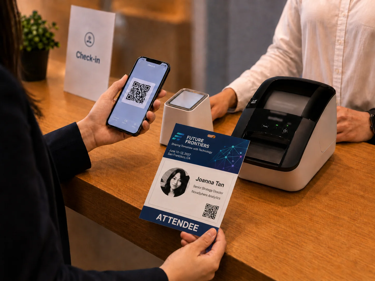 QR Scan → Label Print → Paste on A6 Pass — Fast, Small Footprint, Low Cost